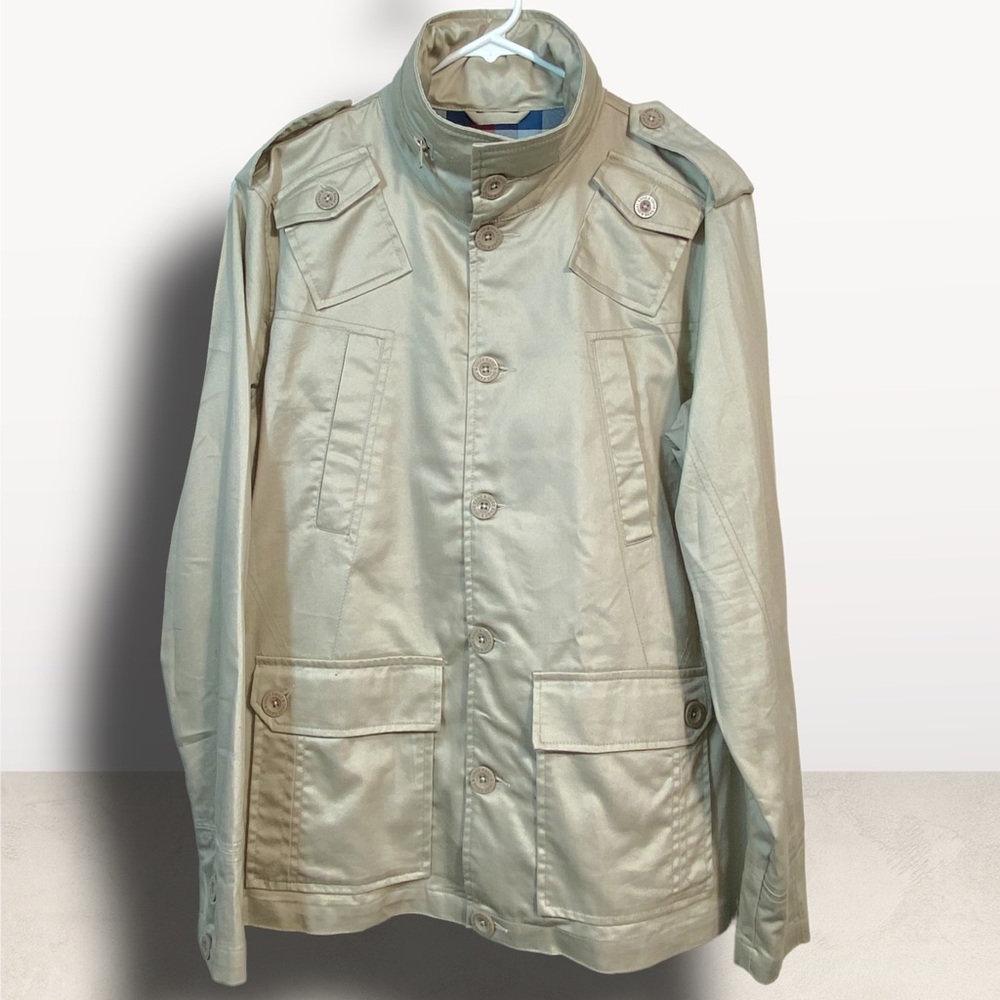 Kane & Unke Unisex Tan Military Style Jacket